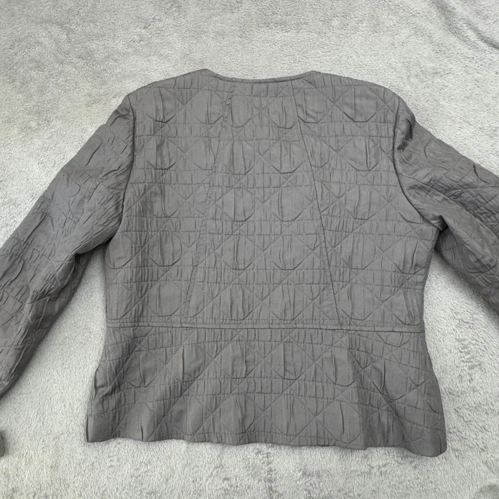 Kasper‎ NWT Women's Light Weight Dress Jacket Size PL Grey Full Zip